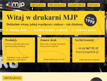 Tablet Screenshot of mjpdruk.pl